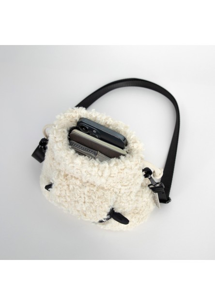 Torebka Doughnut Bah Fairies and Friends Series White x Black 2.5L