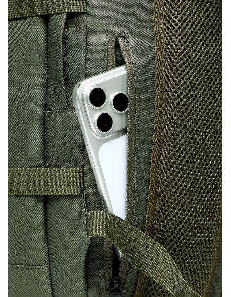 Plecak kabinowy Doughnut Flayer 25L 40x30x20 &ndash; kolor Olive, kieszeń na telefon