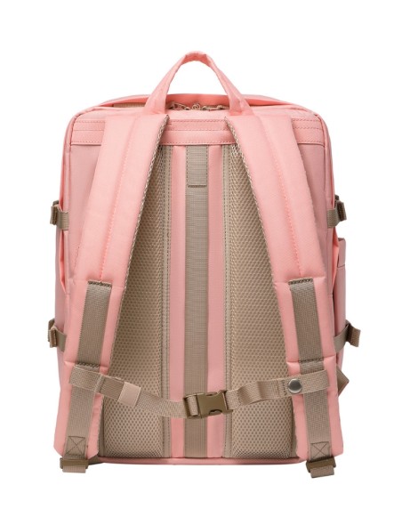 Plecak kabinowy Doughnut Flayer 25L 40x30x20 &ndash; kolor Light Blue x Pink, widok z tyłu